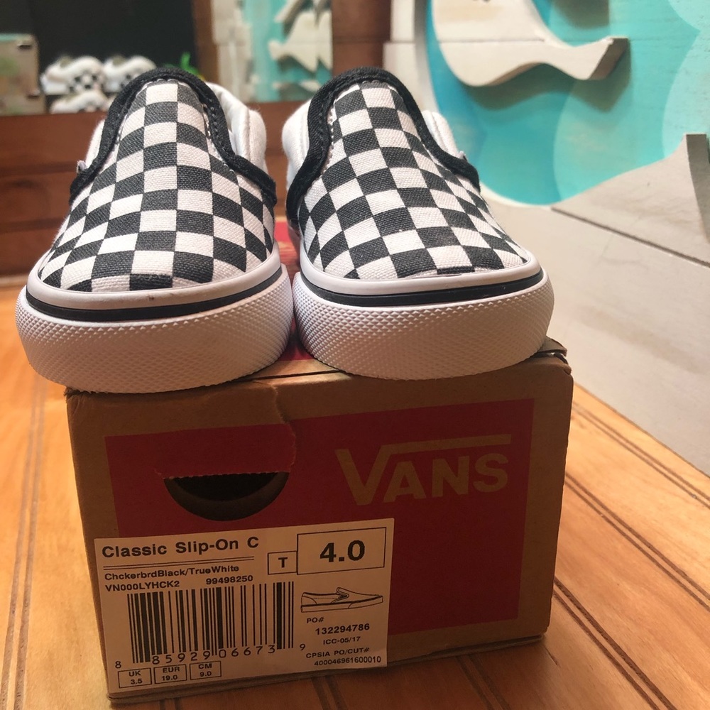 Checkered baby Vans like new